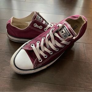 Converse Burgundy All Star Lpw Top Sneakers Men 6 Women 8